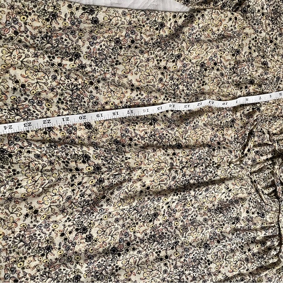 Free People Cream and Black Floral Blouse - Picture 11 of 12